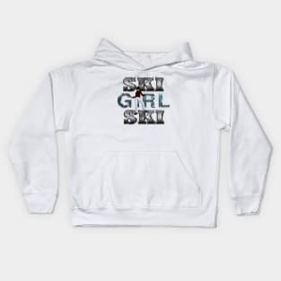 Ski Girl Ski Kids Hoodie